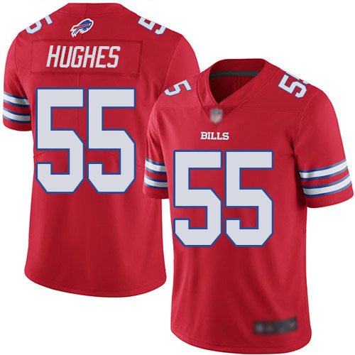 Men Buffalo Bills #55 Jerry Hughes Limited Red Rush Vapor Untouchable NFL Jersey->buffalo bills->NFL Jersey